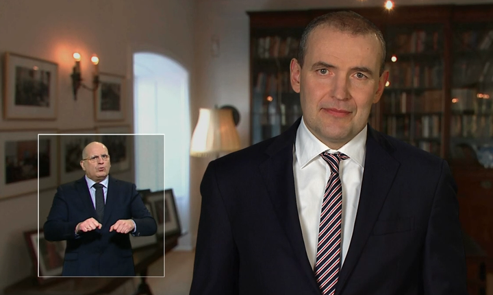 Guðni Th. Jóhannesson forseti Íslands ávarpaði landsmenn í kvöld.