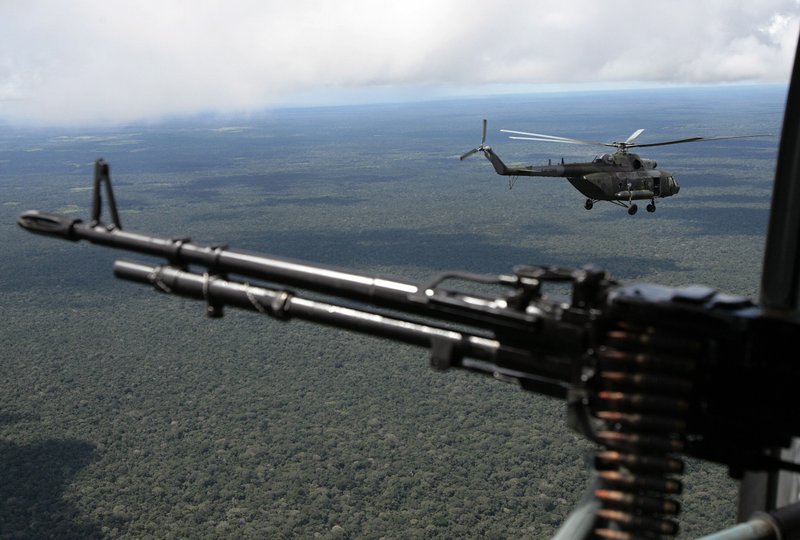 Svæðið þar sem Ingrid var haldið nauðugri suðaustur af San José del Guaviare í Kólumbíu MYND: EPA