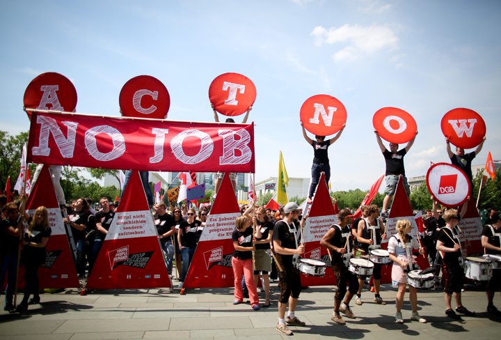 Ungt fólk í Evrópu hefur orðið verst úti vegna atvinnuleysis. 