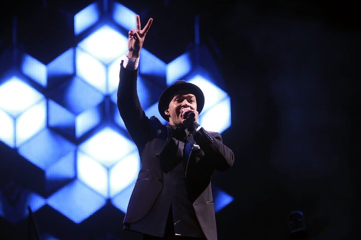 Justin Timberlake kom til Íslands árið 2014.