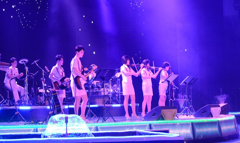 Moranbong á sviði. MYND: EPA