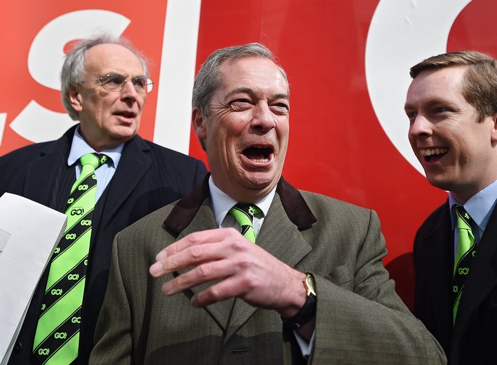 Nigel Farage í Brexit-baráttunni