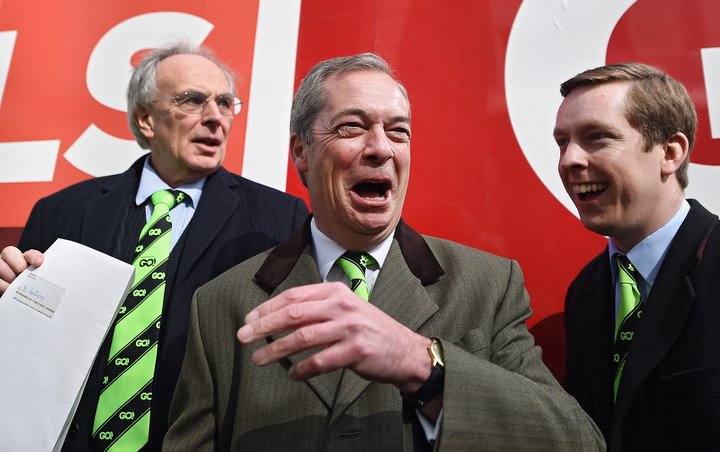 Nigel Farage í Brexit-baráttunni