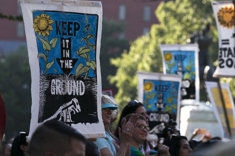 Mótmæli vegna olíuleiðslu í Norður-Dakóta. Mynd: EPA 