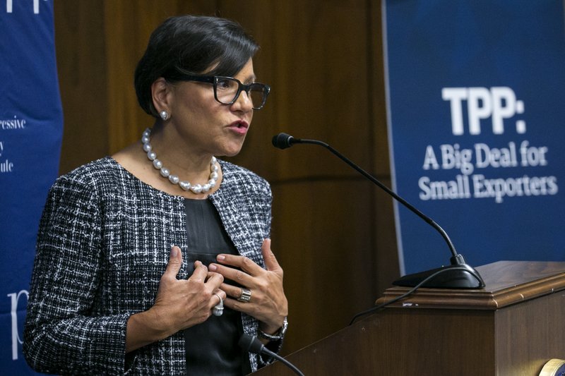 Penny Pritzker, viðskiptaráðherra Bandaríkjanna, hefur barist hart fyrir TPP. MYND:EPA