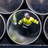 Lagning Nord Stream 2 gasleiðslunnar á milli Rússlands og Þýskalands.