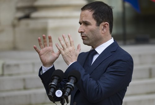 Benoît Hamon, frambjóðandi Sósíalistaflokksins. MYND: EPA