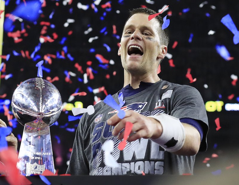 Leikstjórnandinn Tom Brady hefur leitt lið sitt New England Patriots til ótrúlegra sigra síðan um aldamótin. (Mynd: EPA)