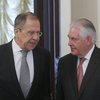 Sergei Lavrov og Rex Tillerson, utanríkisráðherrar Rússlands og Bandaríkjanna.