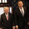 Sergei Lavrov og Rex Tillerson ræddu saman í dag.