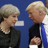 Theresa May forsætisráðherra Bretlands og Donald Trump Bandaríkjaforseti
