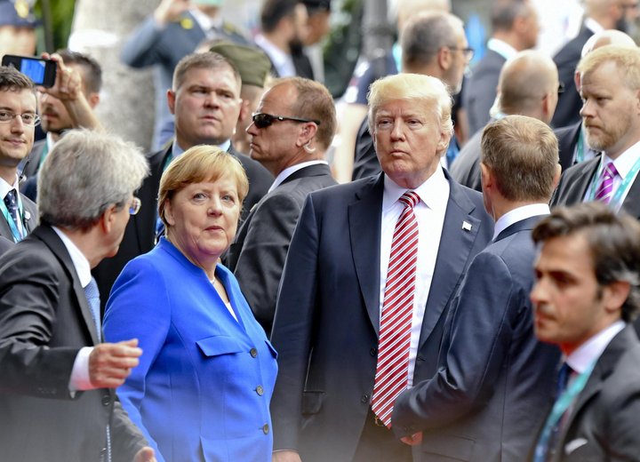 Angela Merkel, kanslari Þýskalands, verður gestgjafi þjóðarleiðtoga í Hamborg í næstu viku.