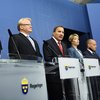 Stefan Löfven, forsætisráðherra Svíþjóðar, boðaði til blaðamannafundar í morgun.