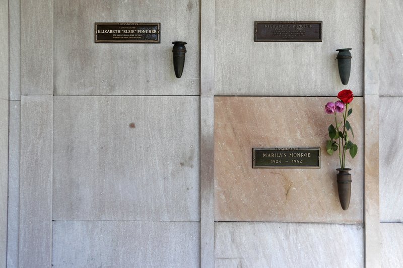 Grafarstæði Marilyn Monroe. Mynd: EPA