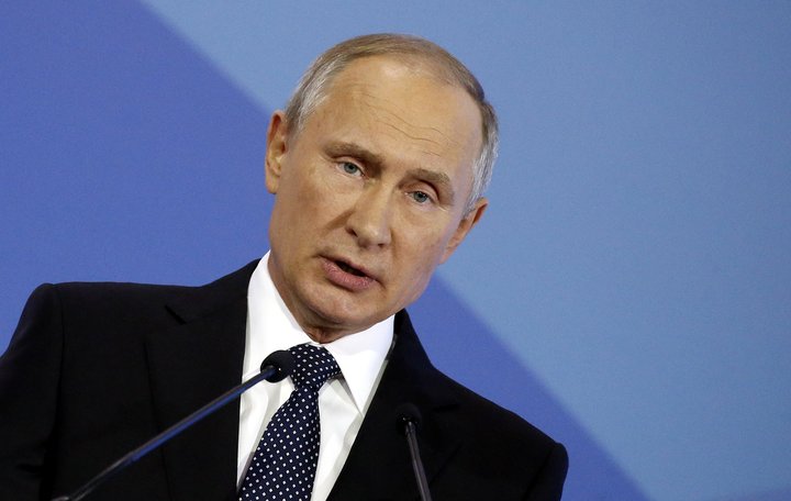 Vladimír Pútín, forseti Rússlands.