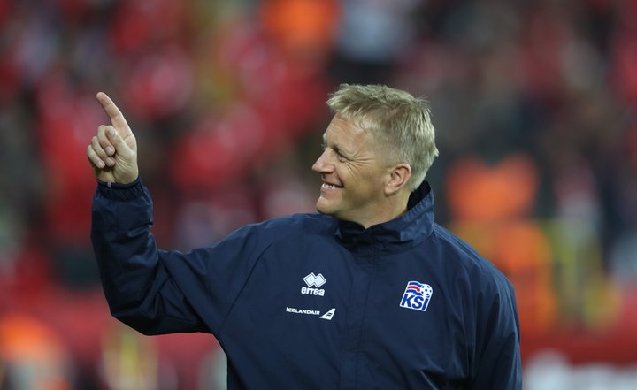 Heimir Hallgrímsson, landsliðsþjálfari Íslands.