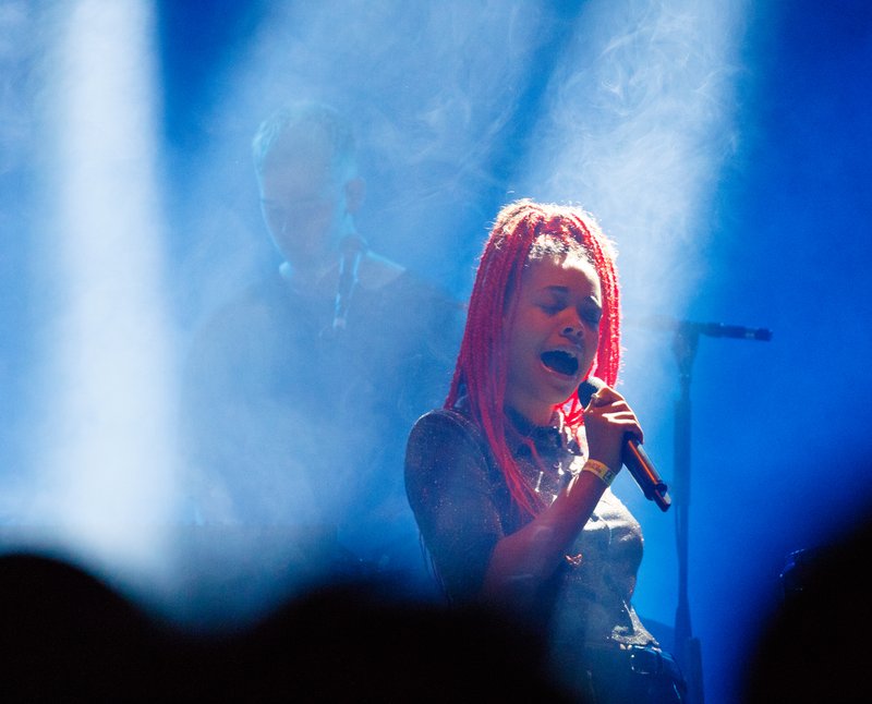 Breski tónlistarmaðurinn Mura Masa kom fram í Listasafni Reykjavíkur á föstudag. Með honum var Bonzai.