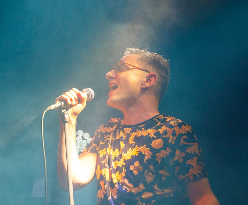 Daníel Ágúst kom fram með Gus Gus.