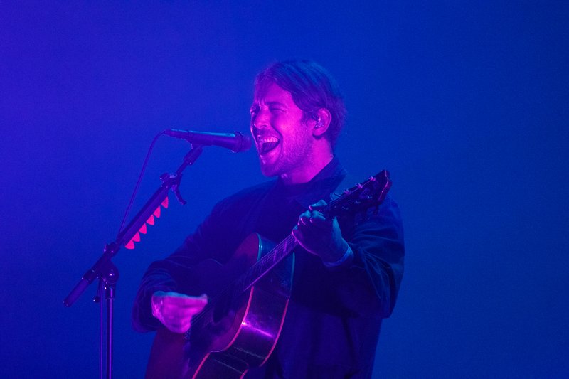 Bandaríska sveitin Fleet Foxes lék í Eldborg í Hörpu á laugardag.