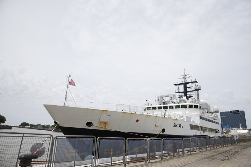 Rússneska njósnaskipið Yantar er sagt vera búið fullkomnum tækjum til neðansjávarrannsókna. Mynd: EPA