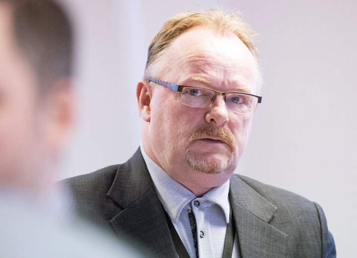 Per Sandberg, fráfarandi sjávarútvegsráðherra Noregs.