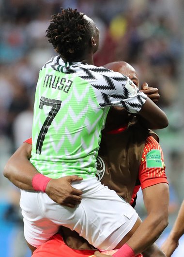 Ahmed Musa, leikmaður nígeríska karlalandsliðsins í fótbolta