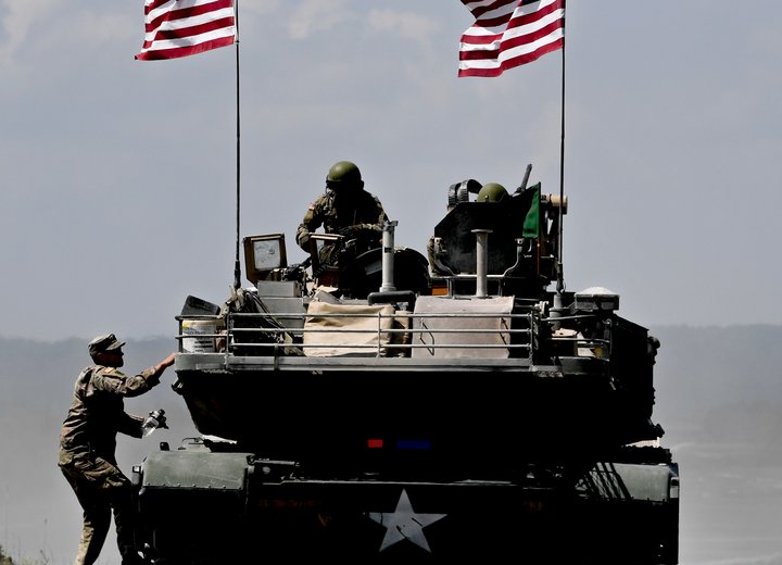 Frá hernaðaræfingu Bandaríkjamanna í Þýskalandi fyrr í sumar.