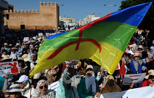 Mótmæli í Rif Mynd:EPA