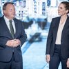 Lars Løkke Rasmussen forsætisráðherra Danmerkur og Mette Frederiksen leiðtogi jafnaðarmanna.