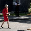 Theresa May tilkynnti þessa ákvörðun sína í morgun.