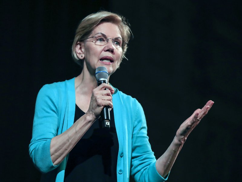 Mynd: EPA. Elizabeth Warren, forsetaframbjóðandi Demókrata.