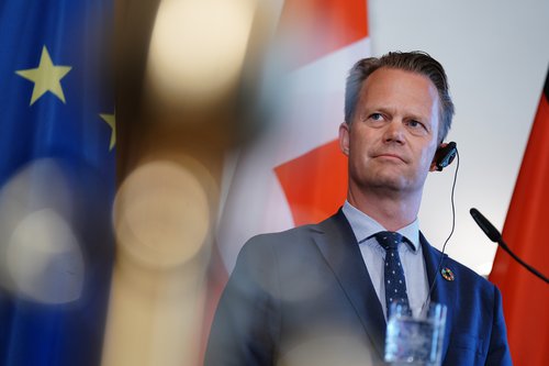Jeppe Kofod, utanríkisráðherra Danmörku. Mynd:EPA.