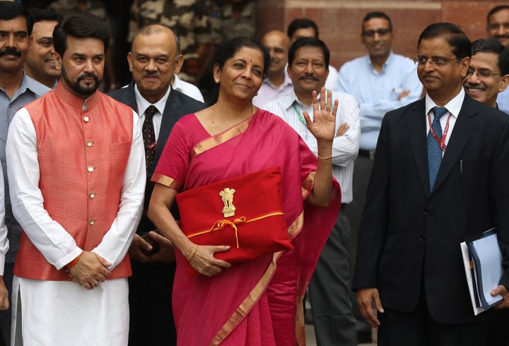 Nirmala Sitharaman, fjármálaráðherra Indlands.