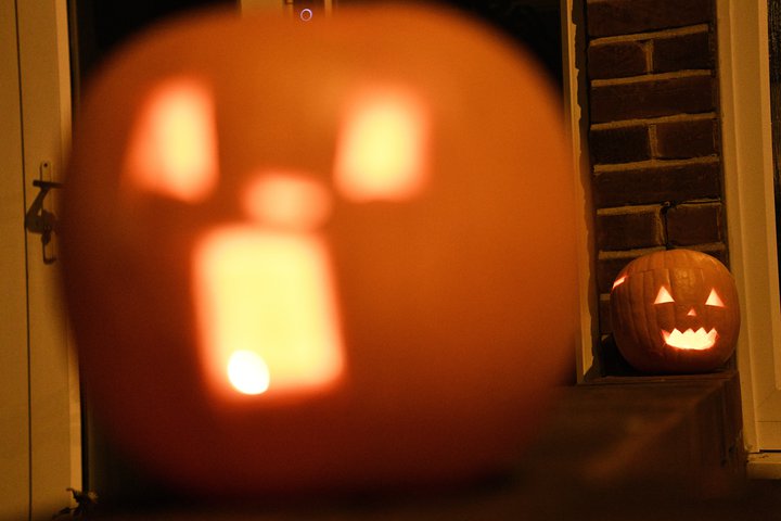 Hefð er komin fyrir því að skera út í grasker í aðdraganda hrekkjavökunnar hér á landi.