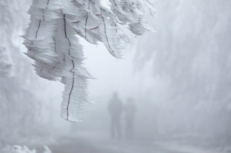 Vetur í Rúmeníu. Mynd: EPA