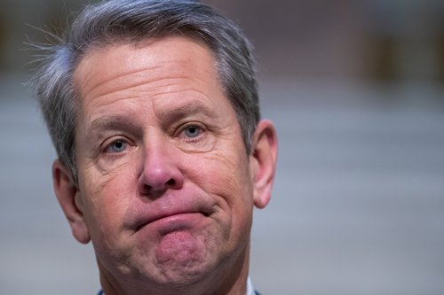 Brian Kemp bar sigur úr bitum í afar sérstökum ríkisstjórakosningum í Georgíu árið 2018. Mynd: EPA