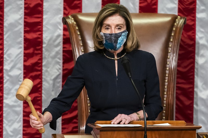 Nancy Pelosi, leiðtogi demókrata í fulltrúadeildinni, stýrði ákæruferlinu. Mynd: EPA