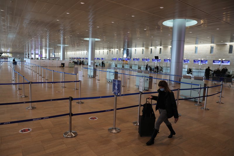 Það eru fáir á ferli á flugvöllum Ísraels þessar vikurnar. Mynd: EPA