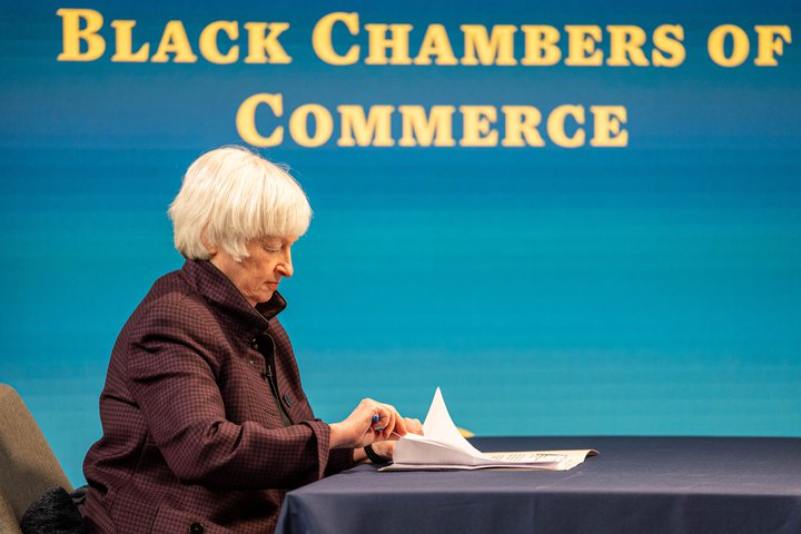 Janet Yellen, fjármálaráðherra Bandaríkjanna.