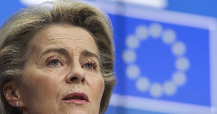 Ursula von der Leyen hefur tilkynnt um enn frekari aðgerðir Evrópusambandsins.