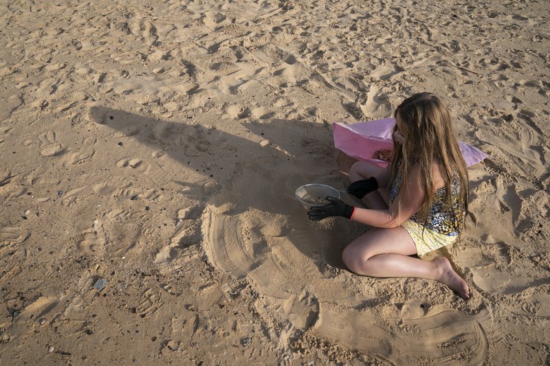 Sandur virðist alls staðar. En hann er ekki óþrjótandi náttúruauðlind. Mynd. EPA