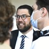 Jimmie Åkesson, formaður Svíþjóðardemókratanna.