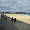 Hún er enn og aftur tóm, Bondi-ströndin í Sydney. Útgöngubann er í borginni.