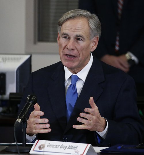 Repúblikaninn Greg Abbott er ríkisstjóri Texas. Mynd: EPA