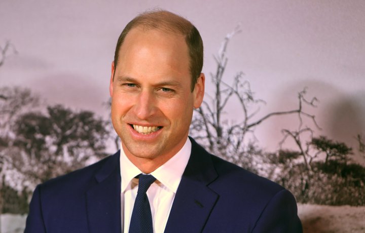 Vilhjálmur Bretaprins á Tusk-verðlaunahátíðinni í gærkvöldi.