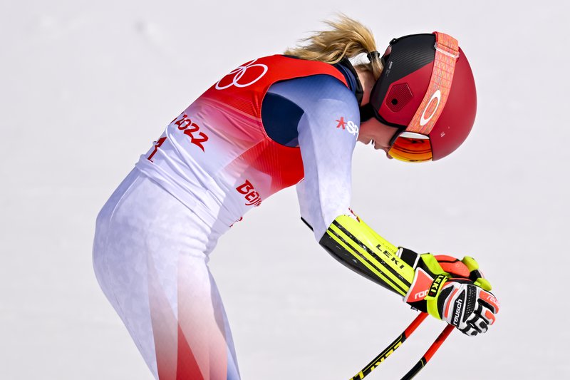 Mikaela Shiffrin segist hafa lagt sig alla fram á leikunum, kannski um of. Mynd: EPA