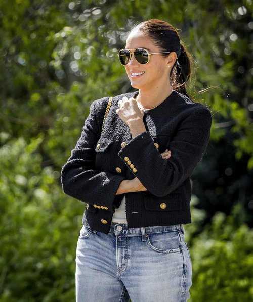 Gallabuxnakldd Meghan á Invictus-leikunum, nokkuð sem hefði líklega ekki sést ef hún hefði enn konunglegum skyldum að gegna. Mynd: EPA