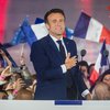 Emmanuel Macron var endurkjörinn forseti Frakklands í gær.