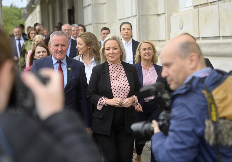 Michelle O'Neill, formaður Sinn Féin, verður fyrsti lýðveldissinnaði fyrsti ráðherra Norður-Írlands. Mynd: EPA