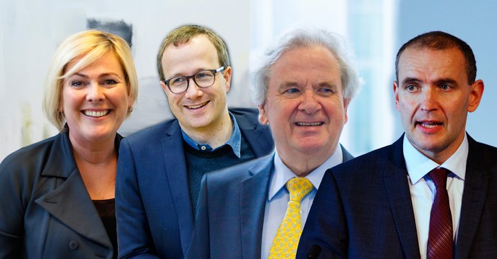 Halla Tómasdóttir, Andri Snær Magnason, Davíð Oddsson og Guðni Th. Jóhannesson.